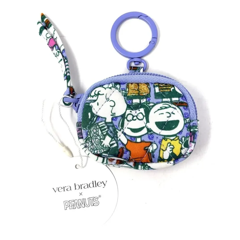 Vera Bradley Peanuts Pals Bag Charm for Airpods Marcy Snoopy Charlie Brwn NWOT